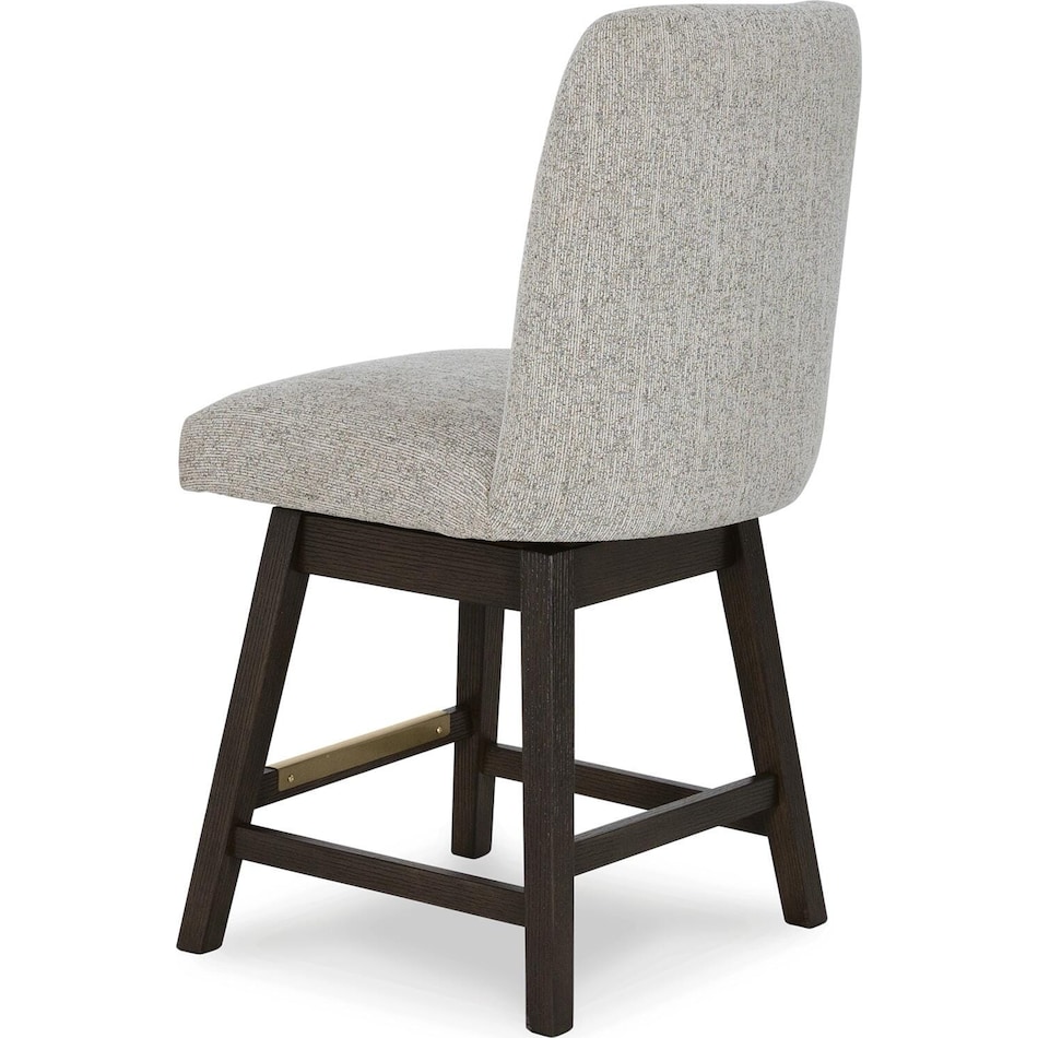 burkhaus beige dark brown side chair   