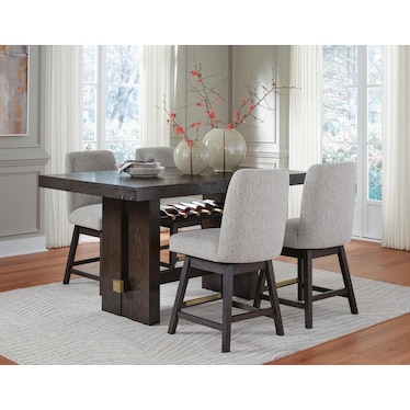 BURKHAUS 5-PC COUNTER HEIGHT DINING SET