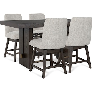 BURKHAUS 5-PC COUNTER HEIGHT DINING SET
