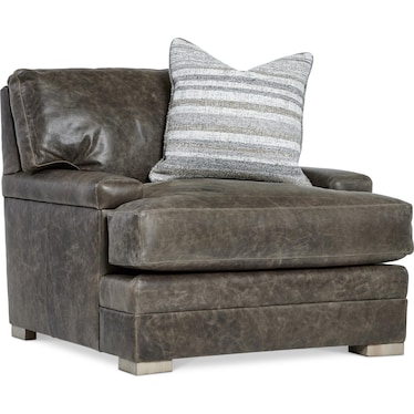 BURNHAM LEATHER CHAIR