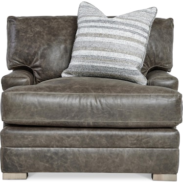 BURNHAM LEATHER CHAIR