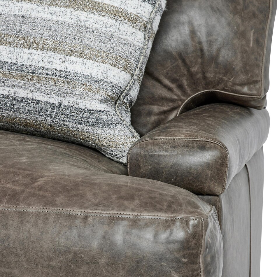 burnham brown leather chair   