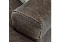 burnham brown leather chair   