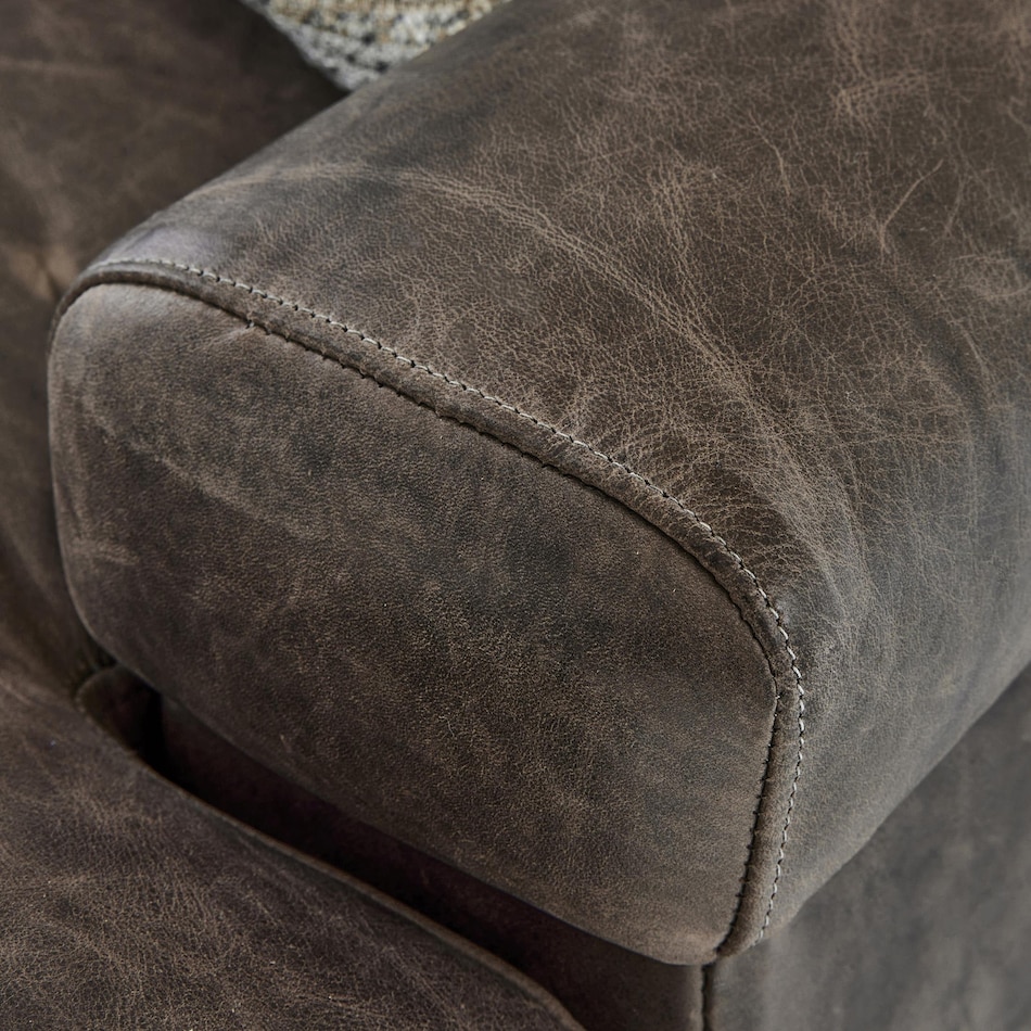 burnham brown leather chair   