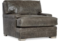 burnham brown leather chair   