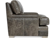 burnham brown leather chair   