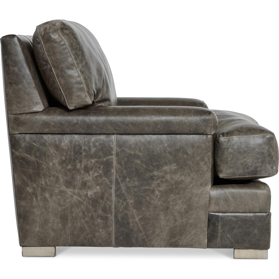 burnham brown leather chair   