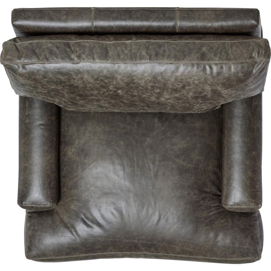 burnham brown leather chair   