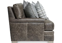 burnham brown leather sofa   