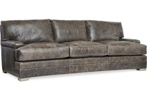 burnham brown leather sofa   