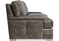 burnham brown leather sofa   