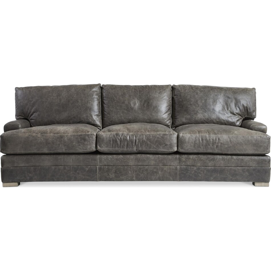 burnham brown leather sofa   