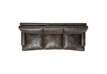 burnham brown leather sofa   