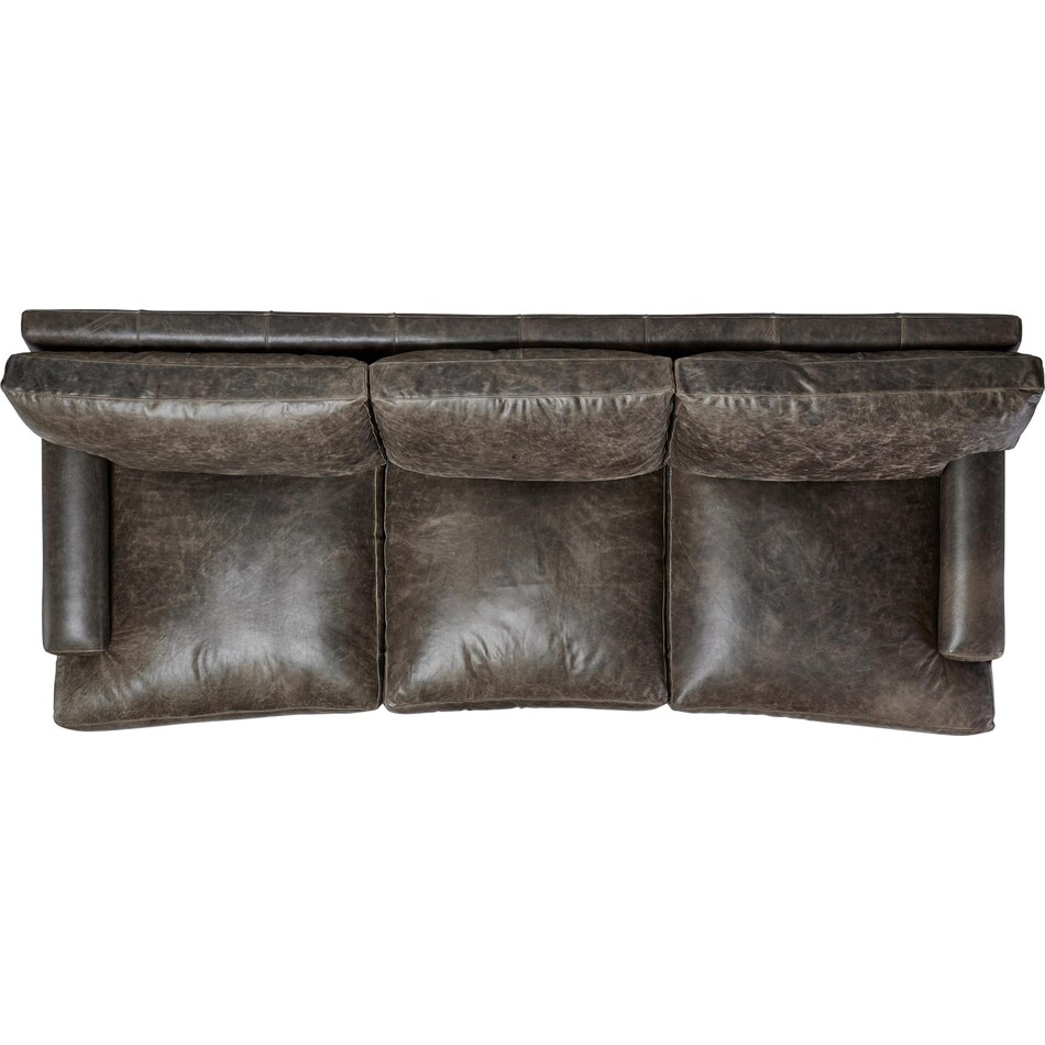 burnham brown leather sofa   