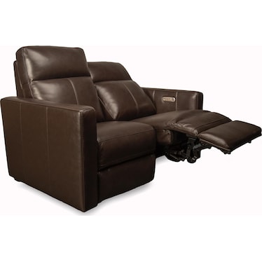 BUTLER LEATHER RECLINING LOVESEAT