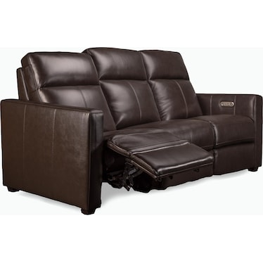 BUTLER LEATHER POWER  RECLINING SOFA