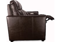 butler chocolate power leather reclining sofa   