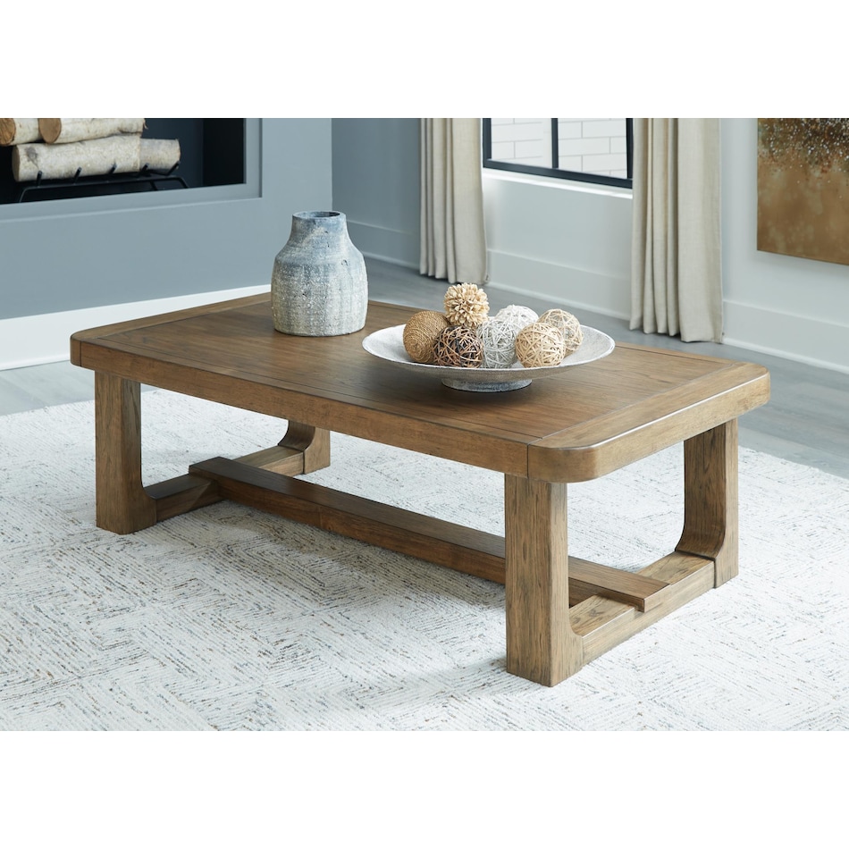 cabalynn light brown cocktail table   