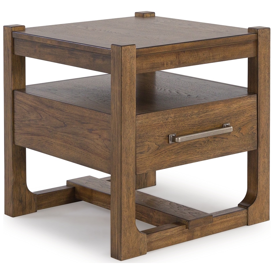 cabalynn light brown end table   
