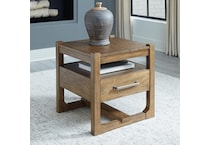 cabalynn light brown end table   