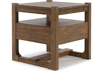 cabalynn light brown end table   