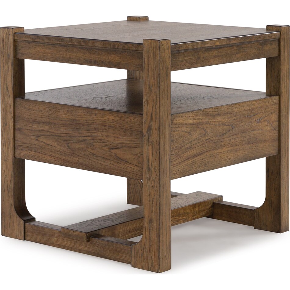 cabalynn light brown end table   