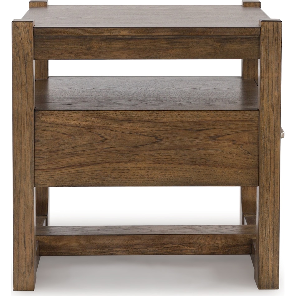 cabalynn light brown end table   