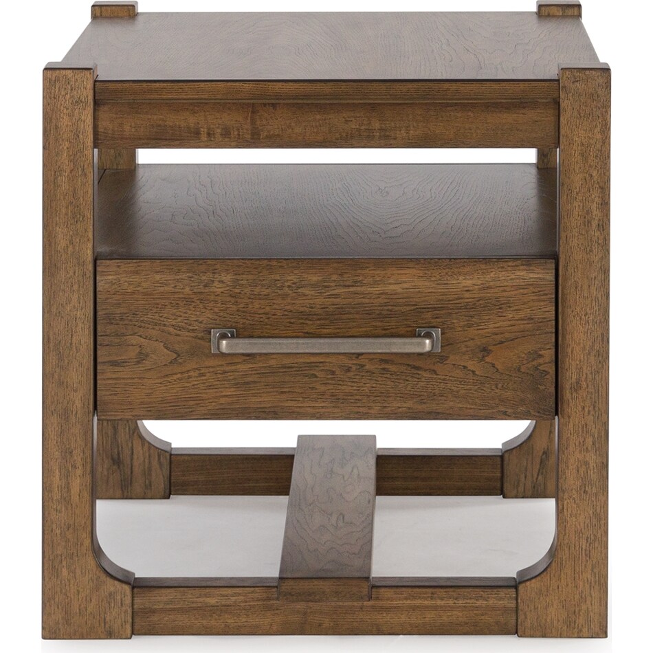 cabalynn light brown end table   