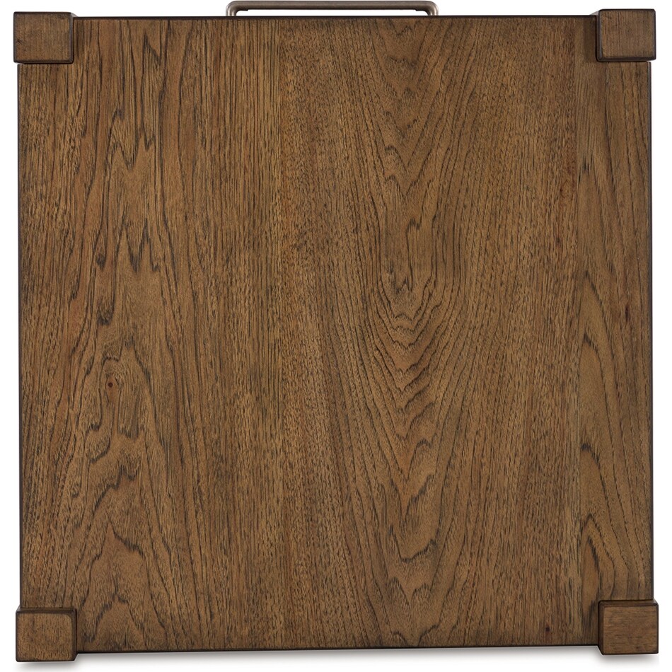 cabalynn light brown end table   