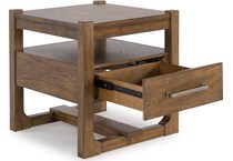 cabalynn light brown end table   