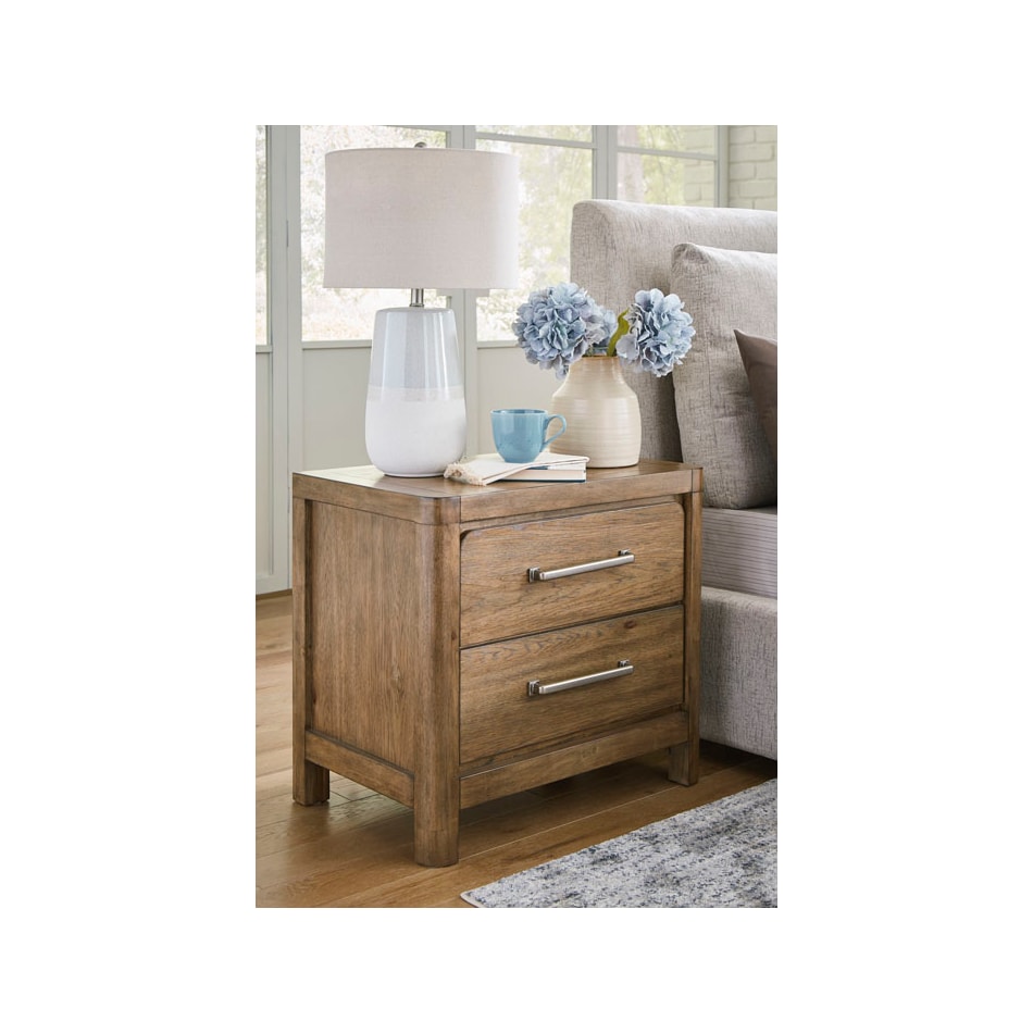 cabalynn light brown nightstand   