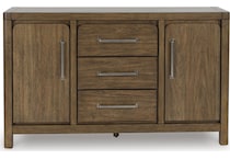 cabalynn light brown sideboard server   