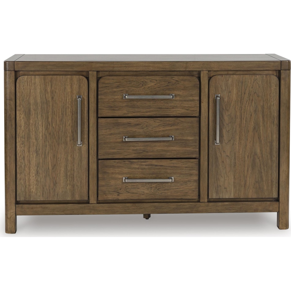 cabalynn light brown sideboard server   