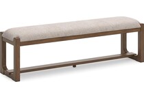 cabalynn oatmeal light brown bench   