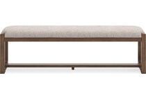 cabalynn oatmeal light brown bench   