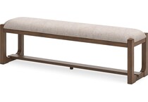 cabalynn oatmeal light brown bench   
