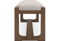 cabalynn oatmeal light brown bench   