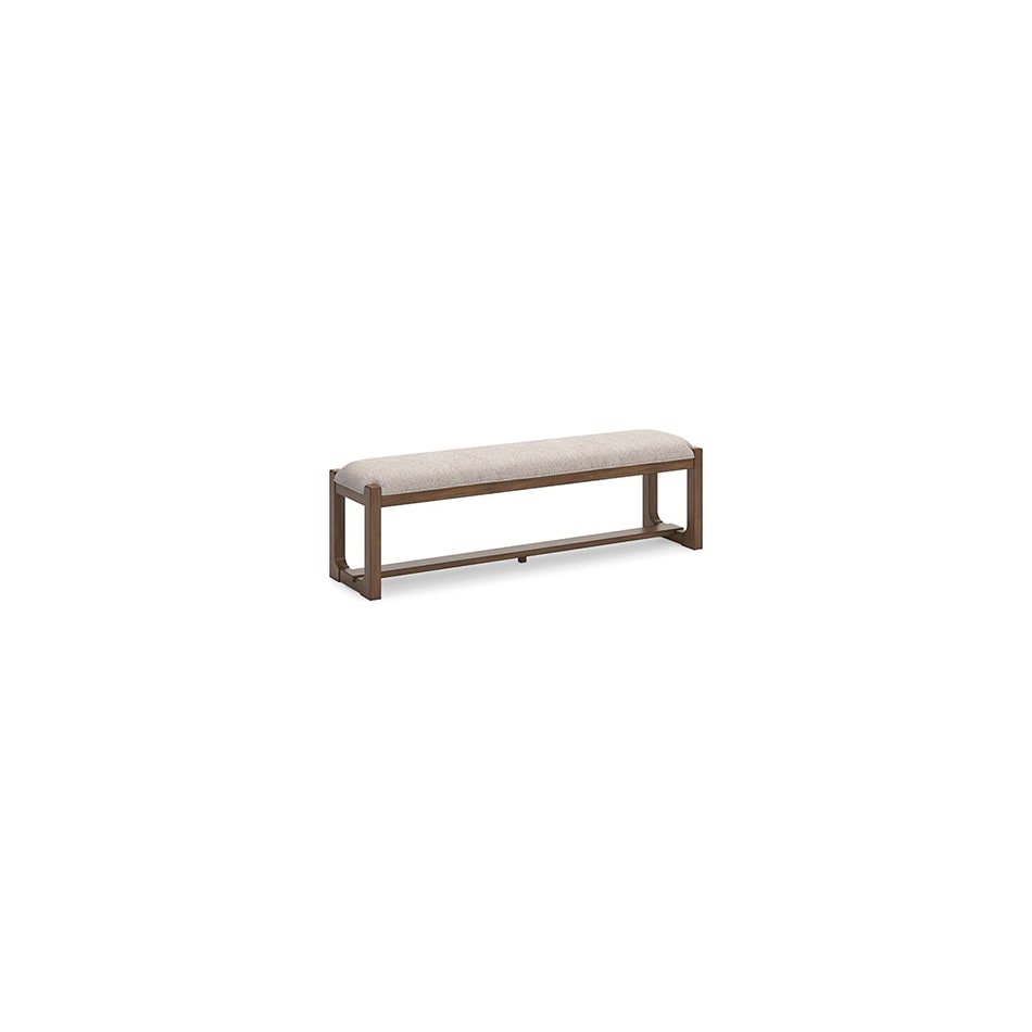 cabalynn oatmeal light brown bench   