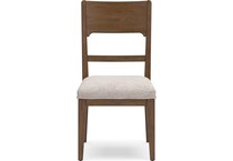 cabalynn oatmeal light brown side chair   