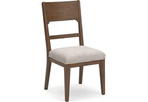 cabalynn oatmeal light brown side chair   