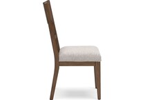 cabalynn oatmeal light brown side chair   