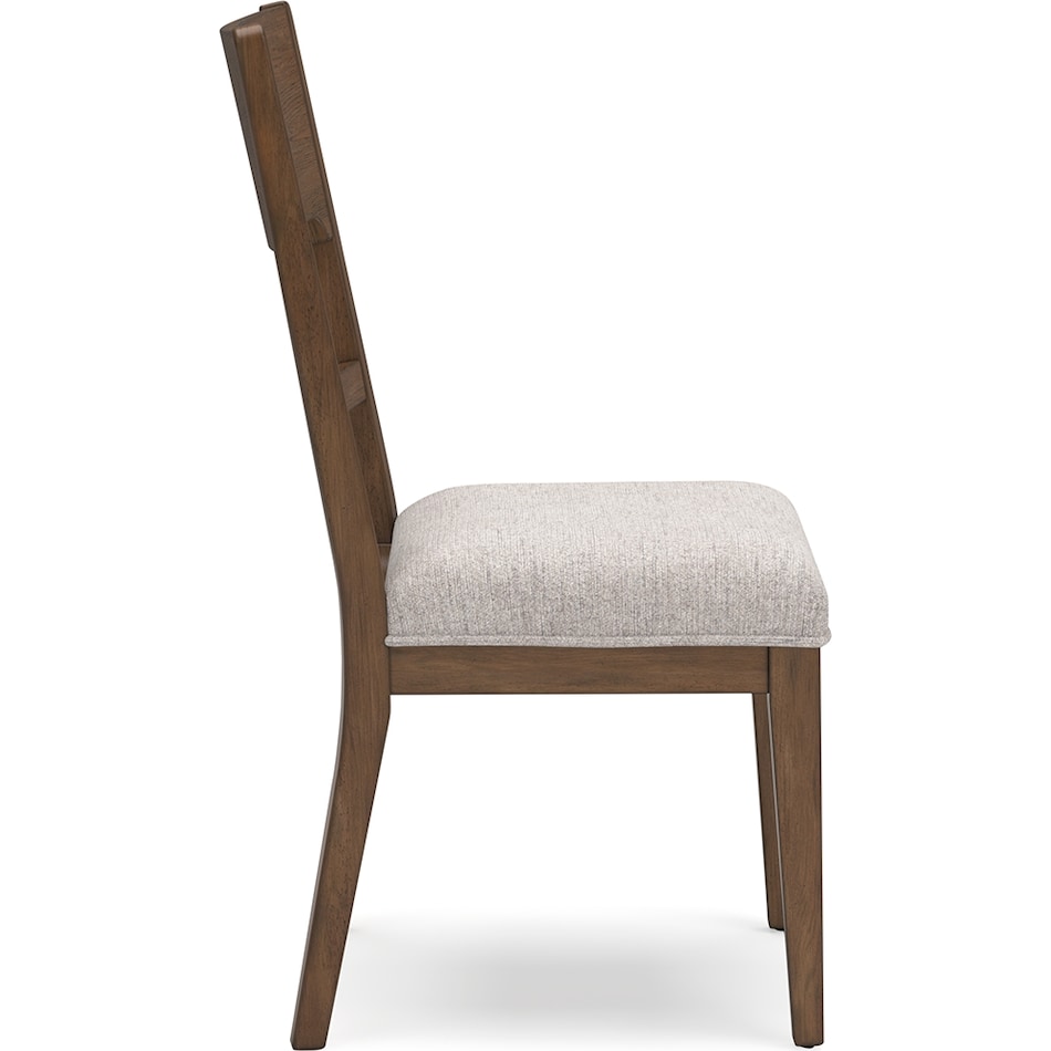 cabalynn oatmeal light brown side chair   