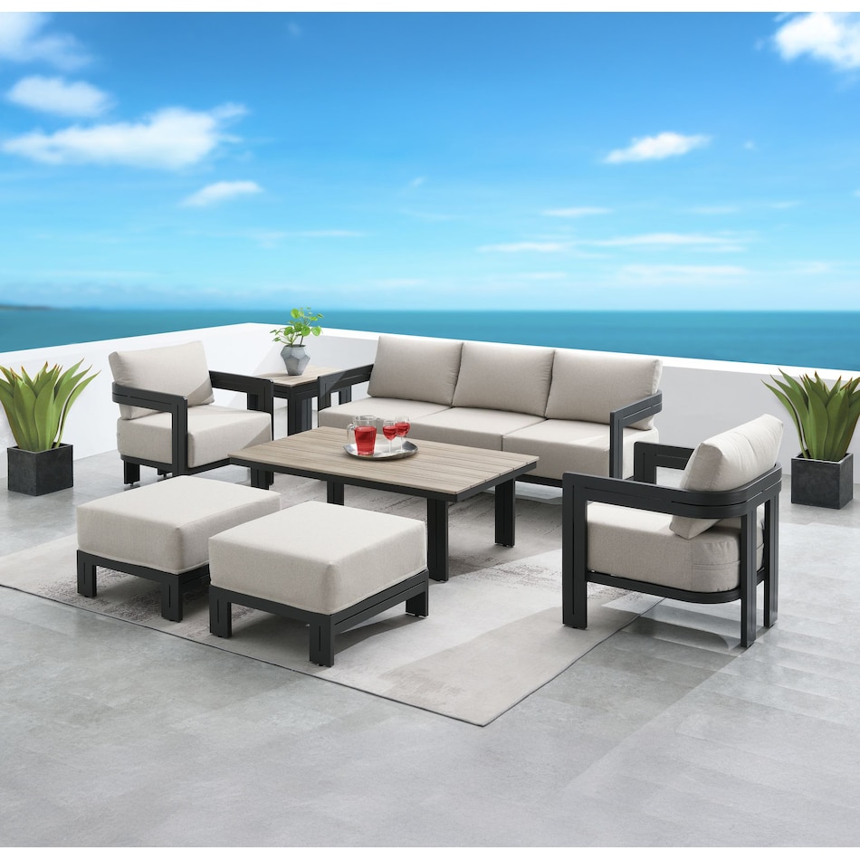 cabana  grey cocktail table   