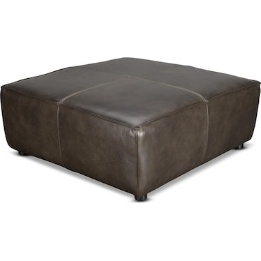 CADEN LEATHER COCKTAIL OTTOMAN
