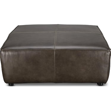 CADEN LEATHER COCKTAIL OTTOMAN