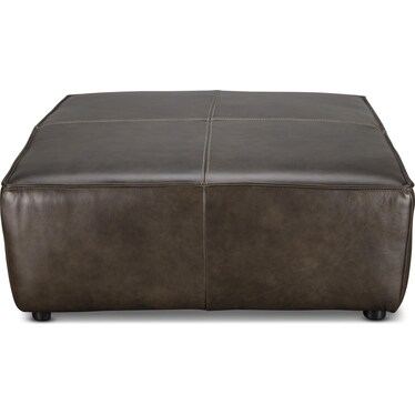 CADEN LEATHER COCKTAIL OTTOMAN