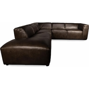 CADEN 2-PIECE LEATHER SECTIONAL