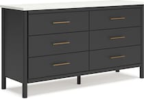 cadmori black white dresser   