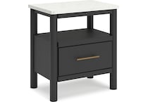 cadmori black white nightstand   