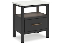cadmori black white nightstand   